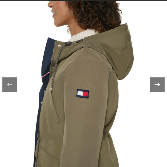 NWT- Tommy Hilfiger Parka Jacket - SMALL but can fit up to Medium and Semi Large - Picture 4 of 7